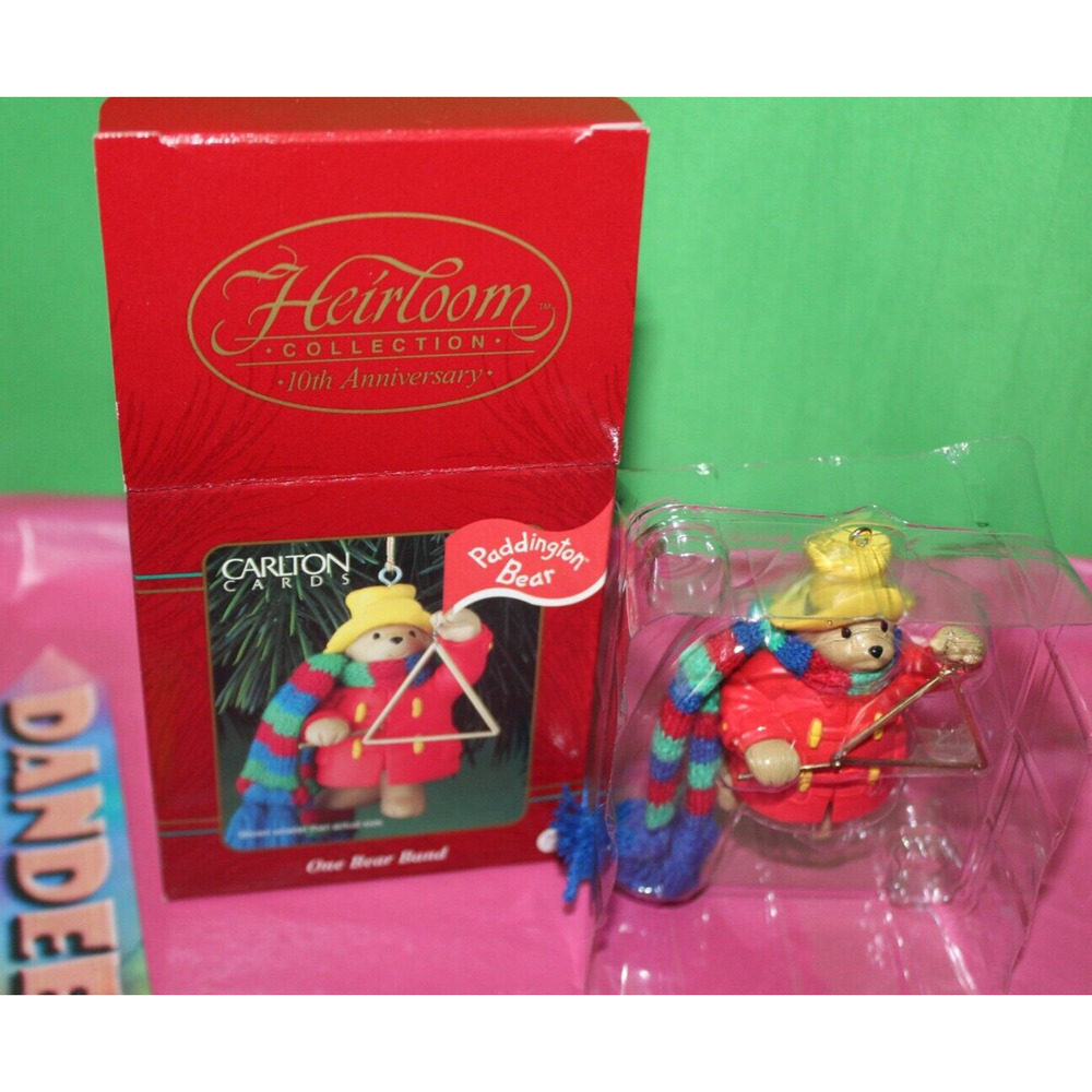 Carlton Heirloom Paddington Bear One Bear Band 10th Anniversary 72 Ornament